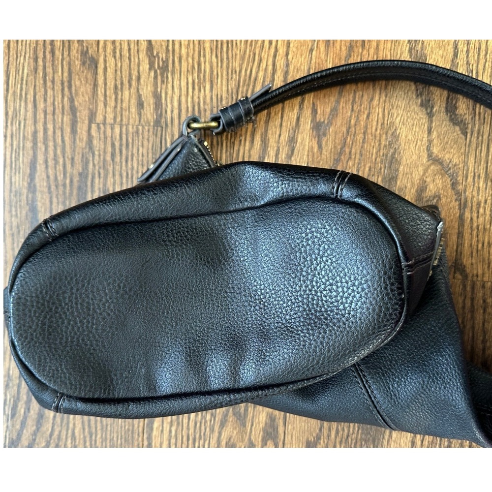 The Sak Sequoia Leather Hobo Bag Women's Black Casual Boho Slouchy Purse Zipper - Picture 9 of 14
